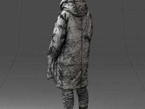man in winter clothes 0118-f2 Modello di stampa 3D