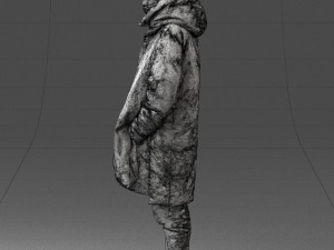 man in winter clothes 0118-f2 Modello di stampa 3D