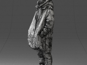 man in winter clothes 0118-f2 Modello di stampa 3D
