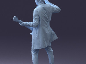 musician electric guitar 0118-1 3D Model