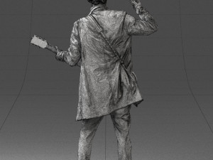 musician electric guitar 0118-1 3D Model