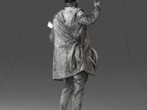 000246 Man with Guitar Realistic Musician Character 0118 3dp Model Cetak 3D