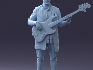 musician bass guitar 0118-2 Modèle 3D