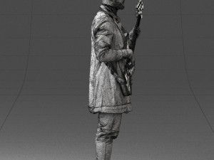 musician bass guitar 0118-2 Modèle 3D