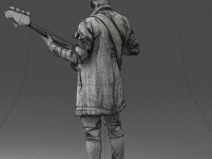 musician bass guitar 0118-2 Modèle 3D