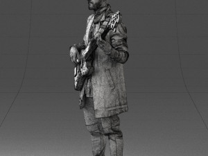 musician bass guitar 0118-2 Modèle 3D