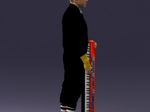 musician keyboardist 0118-3 3D Model