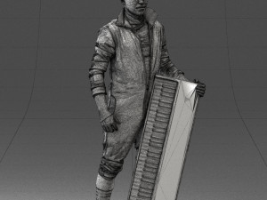 musician keyboardist 0118-3 3D Model