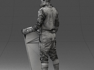 musician keyboardist 0118-3 3D Model