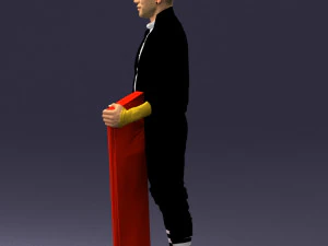 000248 Man with Keyboard Realistic Musician Character 0118 3dp 3D Print Model