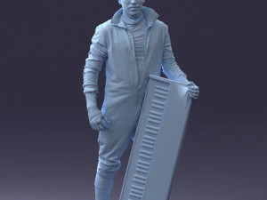 000248 Man with Keyboard Realistic Musician Character 0118 3dp 3D Print Model