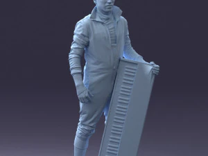 000248 Man with Keyboard Realistic Musician Character 0118 3dp 3D Print Model