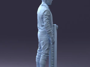 000248 Man with Keyboard Realistic Musician Character 0118 3dp 3D Print Model