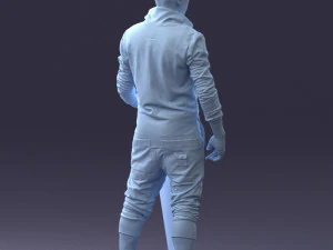 000248 Man with Keyboard Realistic Musician Character 0118 3dp 3D Print Model