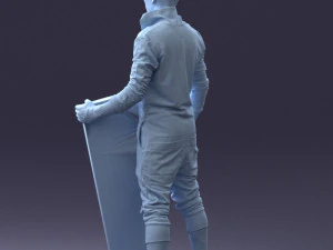 000248 Man with Keyboard Realistic Musician Character 0118 3dp 3D Print Model