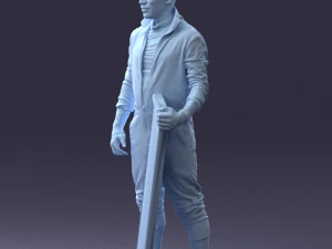 000248 Man with Keyboard Realistic Musician Character 0118 3dp 3D Print Model