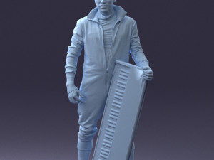 musician keyboardist 0118-3 3d print ready 3D-printmodel