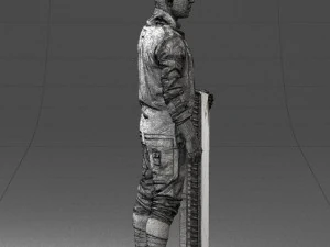 000248 Man with Keyboard Realistic Musician Character 0118 3dp 3D Print Model