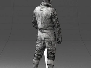 000248 Man with Keyboard Realistic Musician Character 0118 3dp 3D Print Model