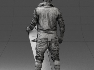 musician keyboardist 0118-3 3d print ready 3D-printmodel