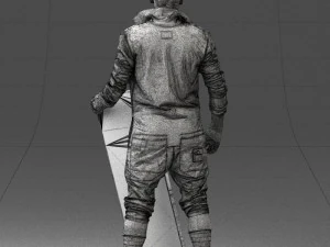 000248 Man with Keyboard Realistic Musician Character 0118 3dp 3D Print Model