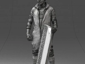 000248 Man with Keyboard Realistic Musician Character 0118 3dp 3D Print Model