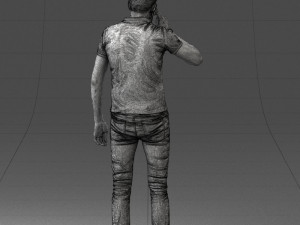 man with mobile 0522 3d print ready Model Cetak 3D