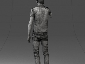 man with mobile 0522 3d print ready Model Cetak 3D