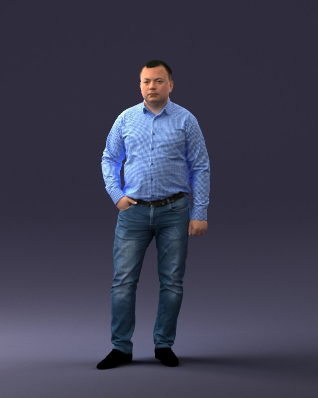 casual man 0403 3d print ready 3D Print Model .c4d .max .obj .3ds .fbx .lwo .lw .lws