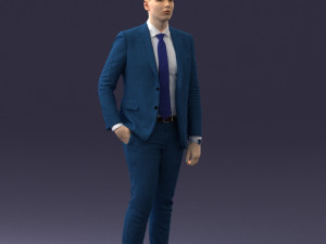 man in suit 0305 3D Модель