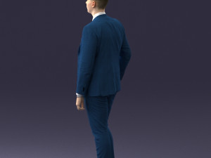 man in suit 0305 3D Модель