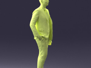 man in suit 0305 3D Модель