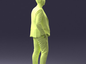 man in suit 0305 3D Модель