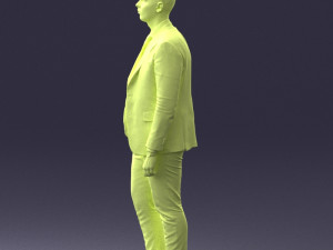 man in suit 0305 3D Модель