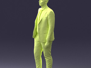 man in suit 0305 3D Модель