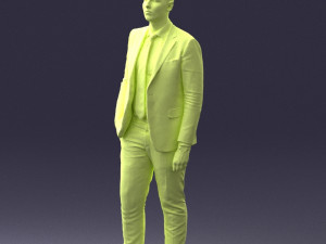 man in suit 0305 3D Модель