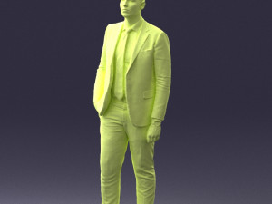 man in suit 0305 3D Модель