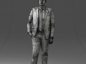 man in suit 0305 3D Модель