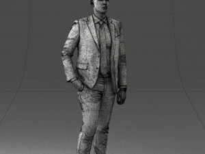 man in suit 0305 3D Модель
