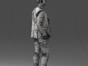 man in suit 0305 3D Модель