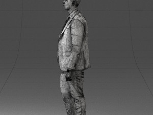 man in suit 0305 3D Модель