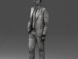 man in suit 0305 3D Модель
