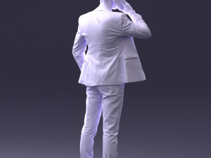man in checkered suit 0220 Modello 3D