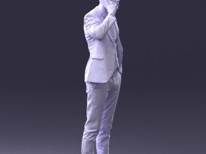 man in checkered suit 0220 3d print reay Modello di stampa 3D