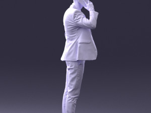 man in checkered suit 0220 3d print reay Modello di stampa 3D