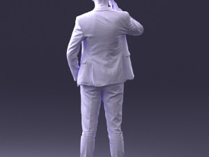 man in checkered suit 0220 3d print reay Modello di stampa 3D