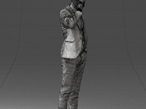 man in checkered suit 0220 3d print reay Modello di stampa 3D