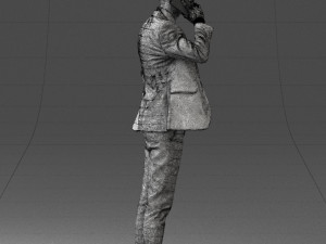 man in checkered suit 0220 3d print reay Modello di stampa 3D