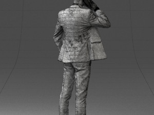 man in checkered suit 0220 3d print reay Modello di stampa 3D