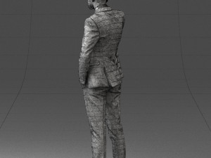 man in checkered suit 0220 3d print reay Modello di stampa 3D